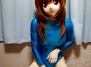 Kigurumi with blue leotard