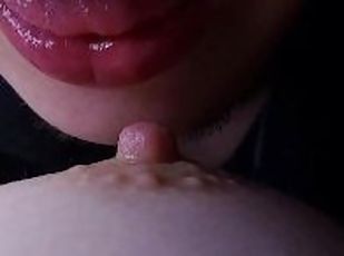 ROMANTIC HOME VIDEO WITH LICKING AND SUCKING NIPPLE, NIPPLE PLAY