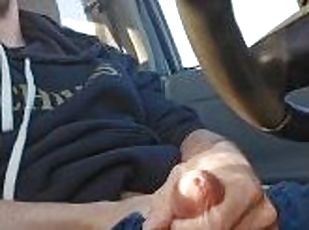 MASSIVE ROPE of cum from my dick playing in public for str8 men