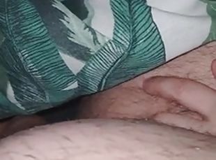 Step mom hand on step son leg almost touched his dick