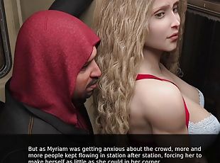 Project Myriam - Hot wife with big tits Horny on the bus - 3d game