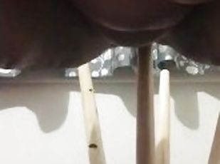 When Your Pussy Is So Wet  A Chair Leg Slips Into Your Pussy … With Soaking Wet Pussy Sounds