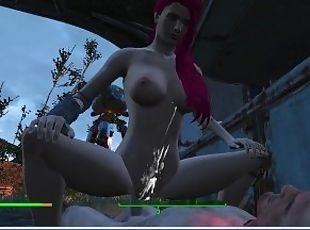Sex marathon! Alice is all in sperm!  Fallout 4 porno  Sex Game