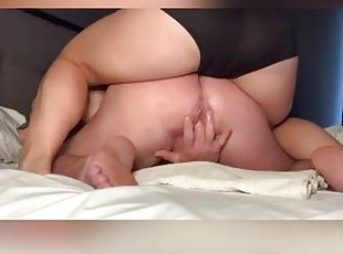 Hot wife wakes up her muscular cuck with a fist in his ass!