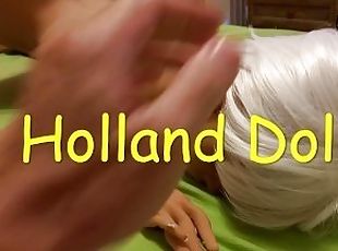 09 Holland Doll Duke Hunter Stone - Duke Spanks his Silicone Teen (short fun vid)
