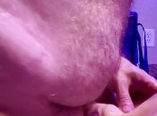 Fucking sex toy and blasting my nut inside