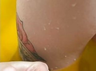Strong Breastmilk Squirting on Self