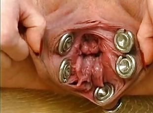 Heavy Pierced Pussy of Pregnant Girl