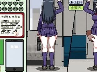 hentai game ?????? girl rides the subway at rush hour