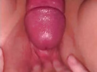 Fucked this smooth pussy until she squirts on my cock