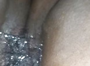 Wide Open Thick Thighs Shows Dripping Wet Pussy