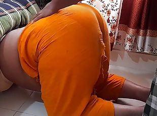 My Indian sexy maid gets stuck under the bed while cleaning house then fuck her free - I give her Something Behind