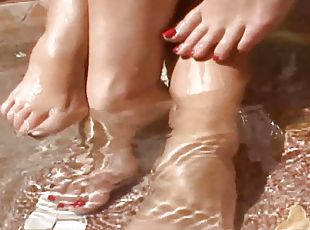 feet sex pool fucking bikini foot girls