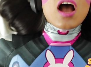Dva I had sex with one of my fans Creampie cuckold wife cosplay