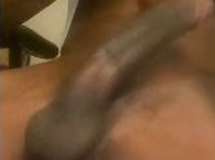 Monster cock Jamaican bull jerks his BBC and teases your wife