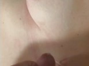 Cumming on her tits