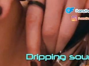 Sexy milf fingering her perfect tasty wet pussy to the shaking orgasm with ASMR 4K