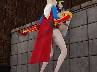 Supergirl x Wonderwoman Public sex shemale