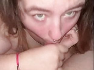 Barely legal slut sucks cock and gets her tight pussy filled with cum