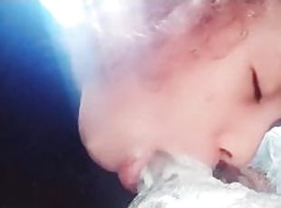 extreme deep throat results in an extreme creampie in the bitch's throat,ebony extreme blowjob asmr