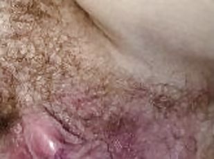 It's baby making time! Kris wants to be pregnant so I cum inside her creamy hairy pussy. Pt2