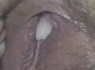 Pussy dripping cum