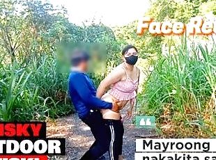 Risky outdoor sex, Pinay viral video quick fuck sa labas, may nanonood pala sa amin