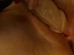 Horny Wife Fucks Herself with Dildo on Webcam