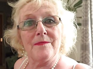 Horny granny Claire erotic solo video