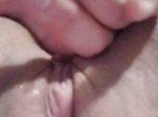 Daddy fingering my tight sticky pussy